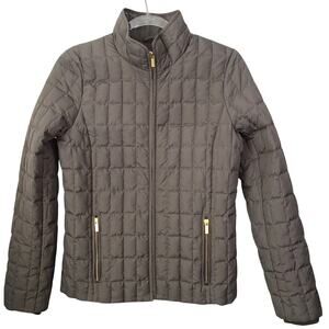 J. Crew Olive Green Quilted Down Filled Jacket Womens XS
